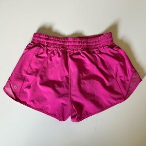 Pink Hotty Hot High Rise Lululemon Shorts